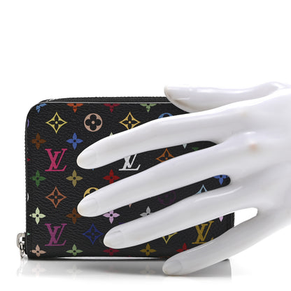 Louis Vuitton LV x TM Monogram Multicolor Zippy Coin Purse Black 2 of 8