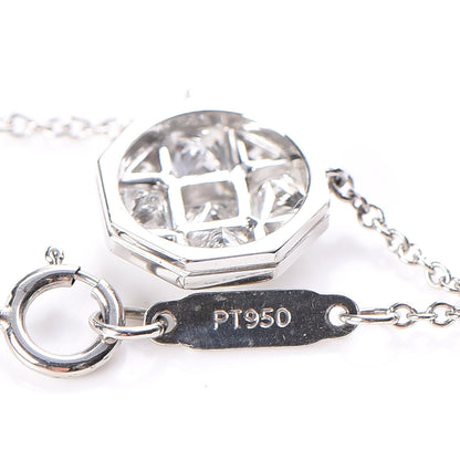 Tiffany Platinum Diamond Mosaic Pendant Necklace 6 of 7