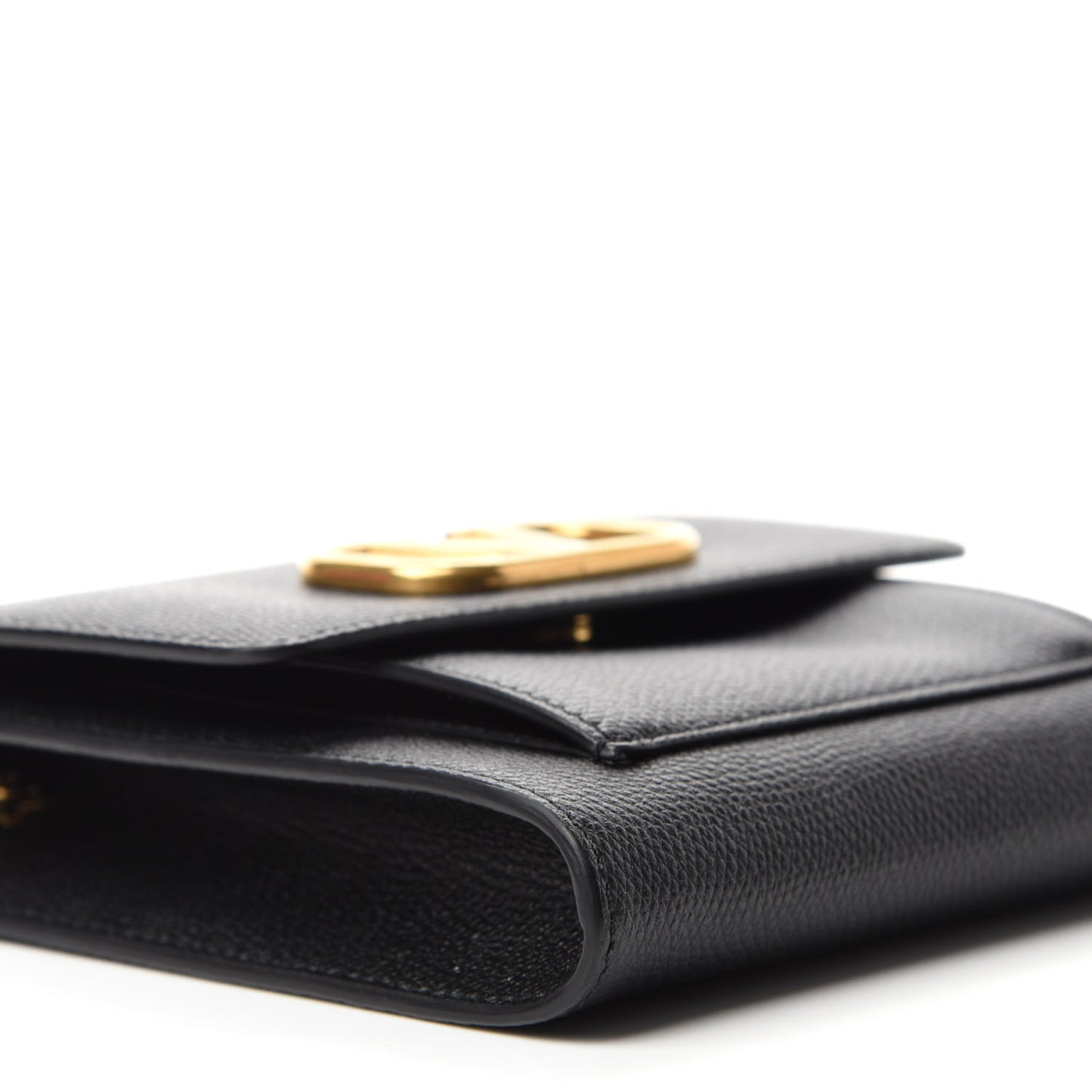 Calfskin VLogo Crossbody Bag Black