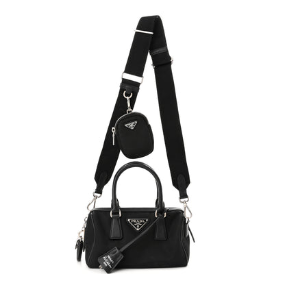 Prada Nylon Saffiano Re-Edition 2005 Top Handle Crossbody Bag Black 1 of 13