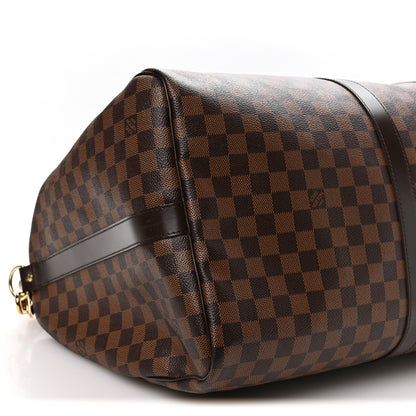 Louis Vuitton Damier Ebene Keepall Bandouliere 55 8 of 9