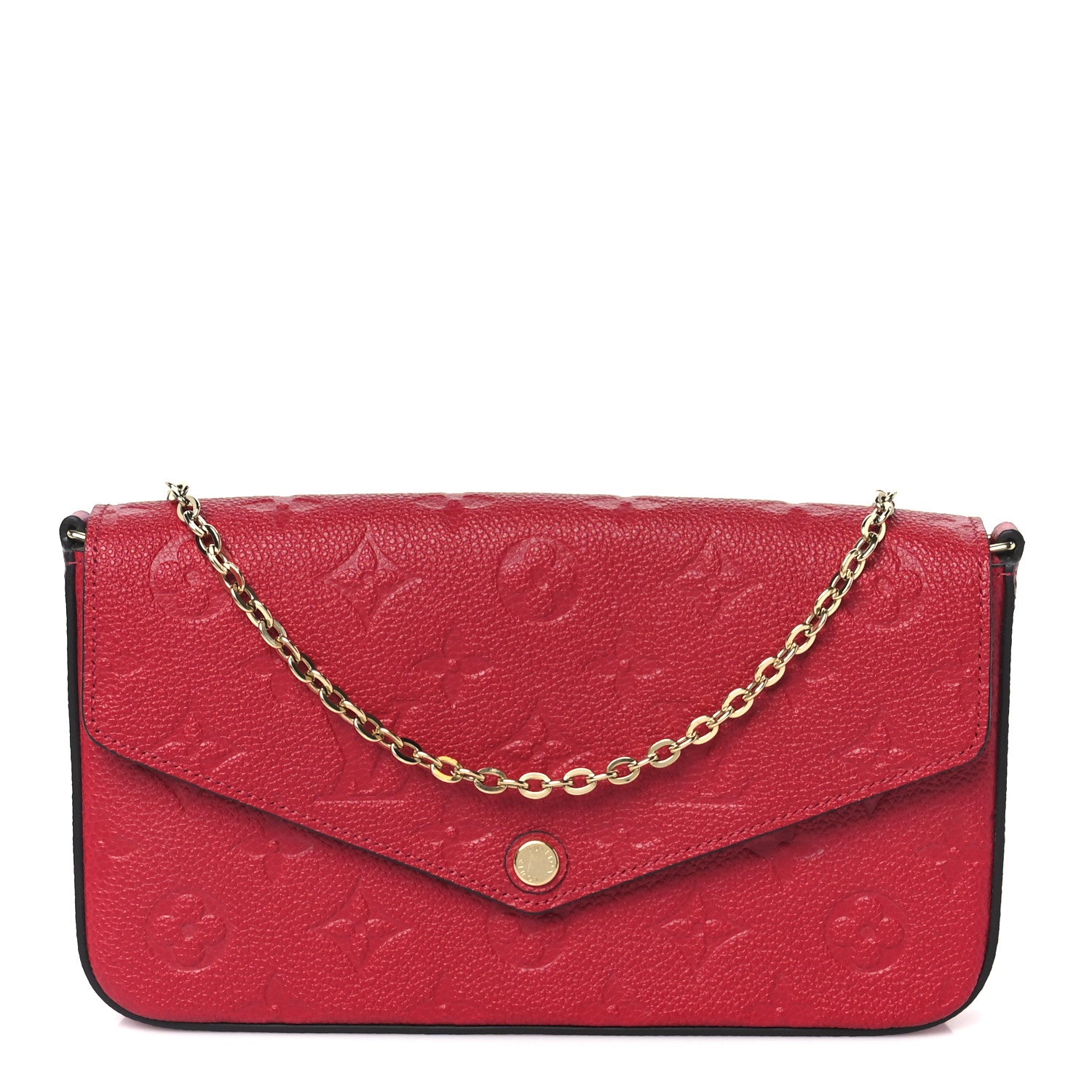 Louis Vuitton Empreinte Pochette Felicie Chain Wallet Scarlet 1 of 15