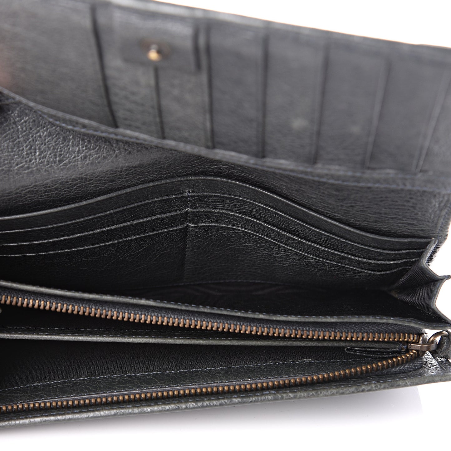 Agneau Classic Hardware Money Wallet Anthracite