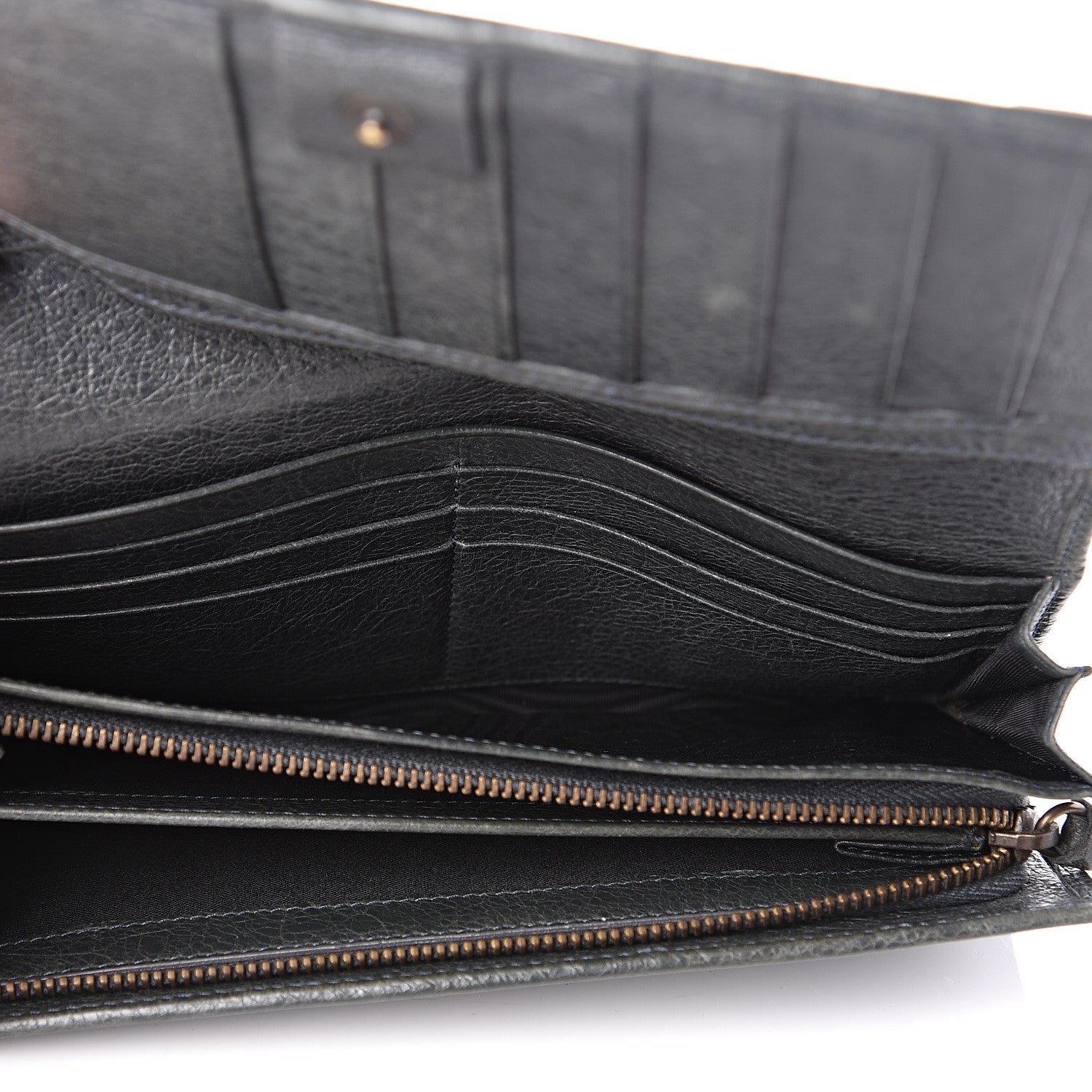 Balenciaga Agneau Classic Hardware Money Wallet Anthracite 5 of 8
