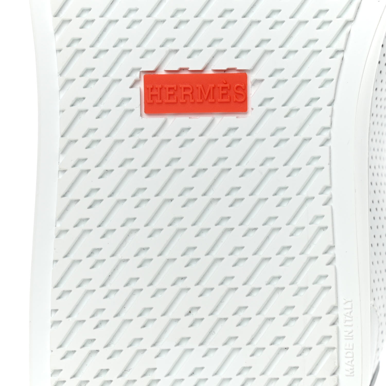 Hermes Calfskin Perforated Day Sneakers 36.5 White 7 of 10