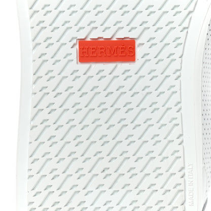 Hermes Calfskin Perforated Day Sneakers 36.5 White 7 of 10