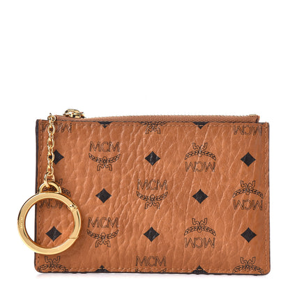 MCM Visetos Key Pouch Cognac 1 of 7