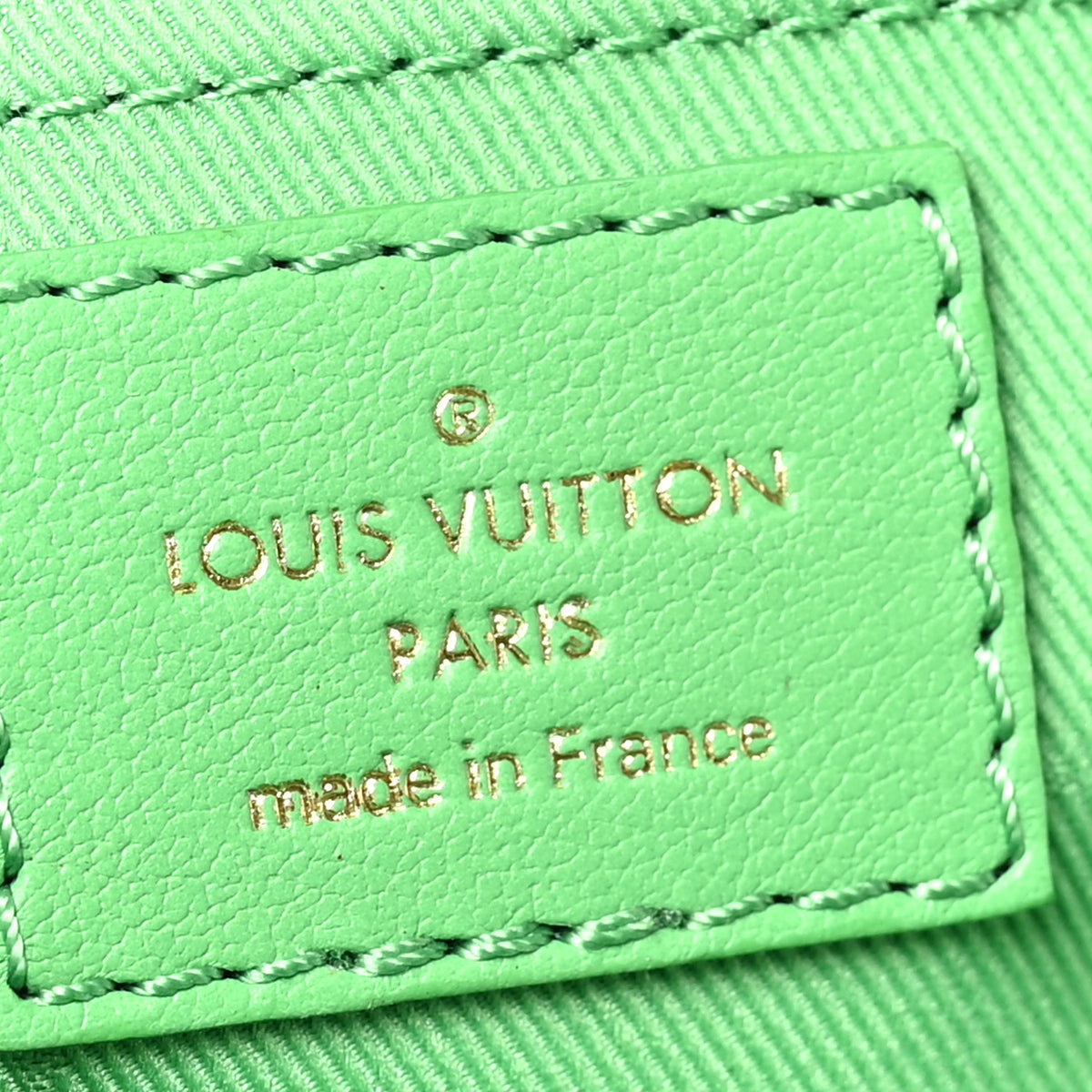 Louis Vuitton Calfskin Bubblegram Alma BB Basilic 6 of 9