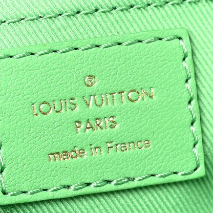 Louis Vuitton Calfskin Bubblegram Alma BB Basilic 6 of 9