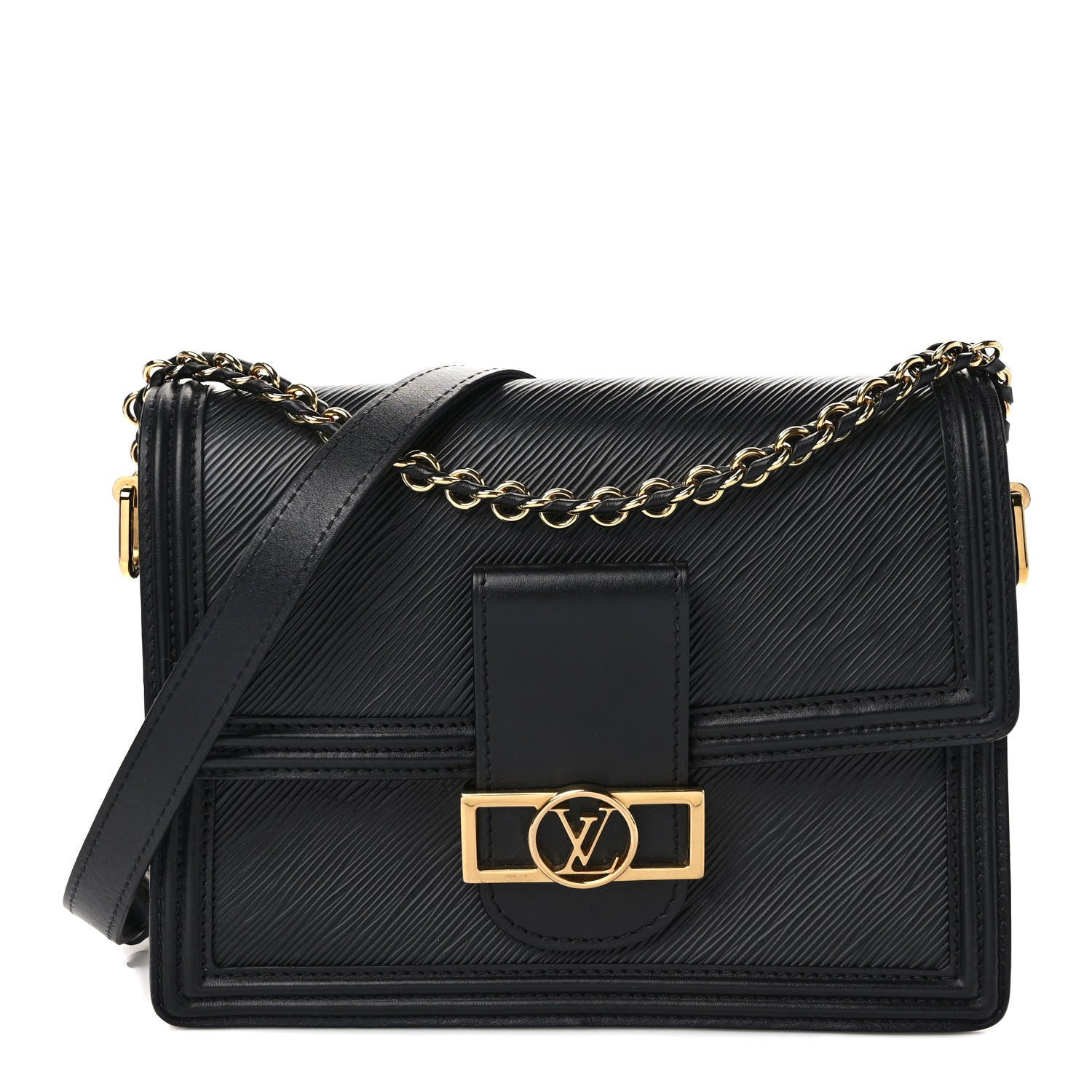 Louis Vuitton Epi Dauphine MM Black 1 of 8