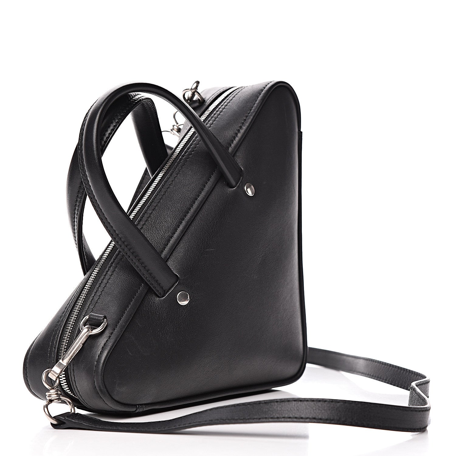 Balenciaga Calfskin XS Triangle Duffle Black 3 of 14
