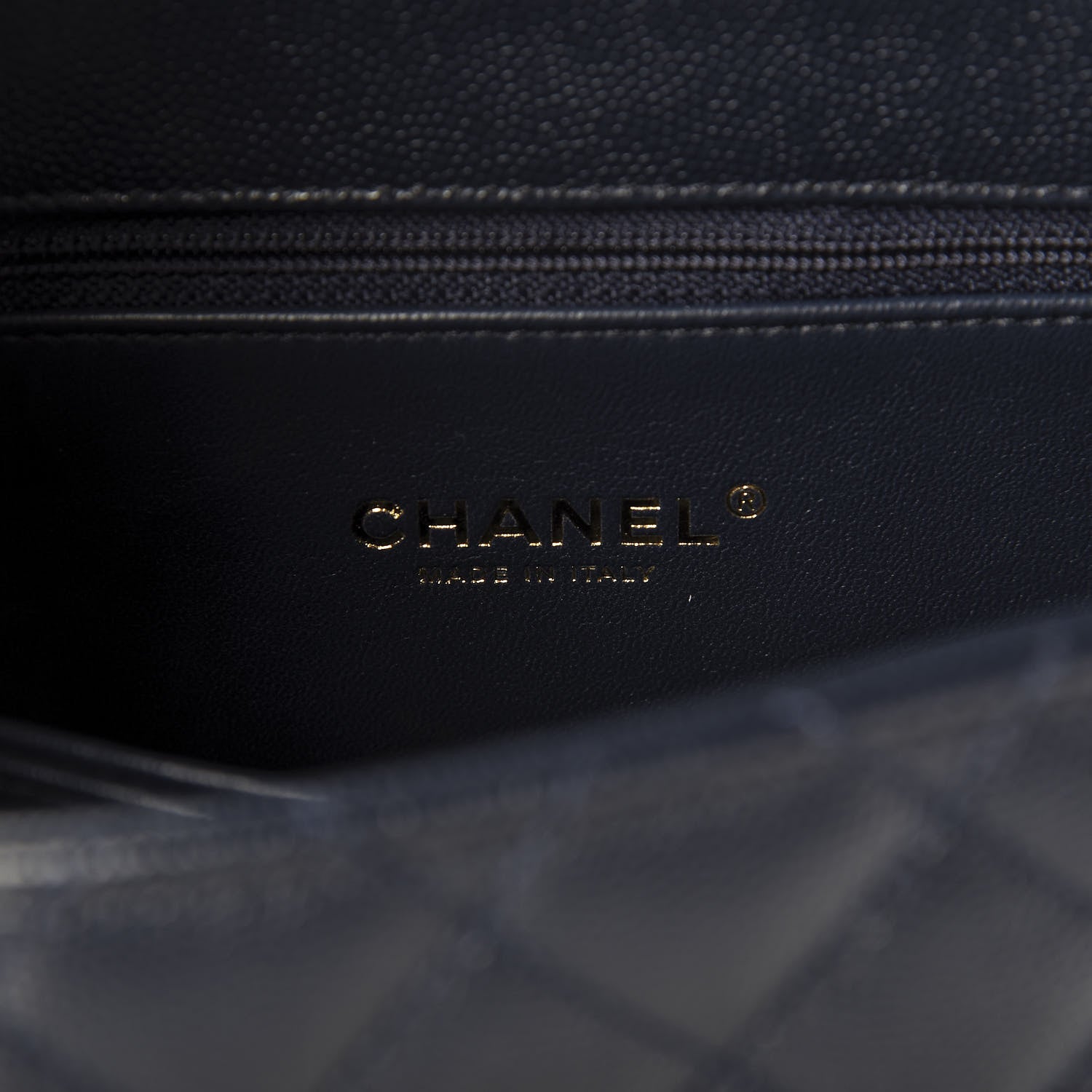 Chanel Caviar Quilted Mini Coco Handle Flap Navy 8 of 9