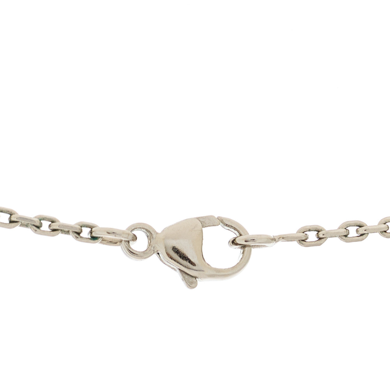 Palladium Mini Pop H Pendant Necklace Marron Glace