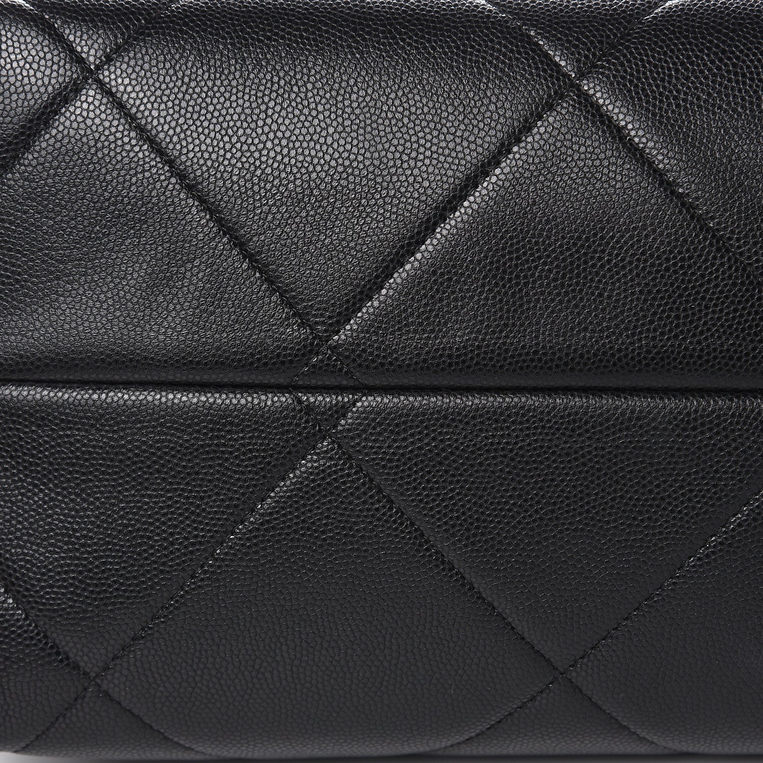 Chanel Caviar Quilted Large A Real Catch Shopping Bag Black 10 of 10