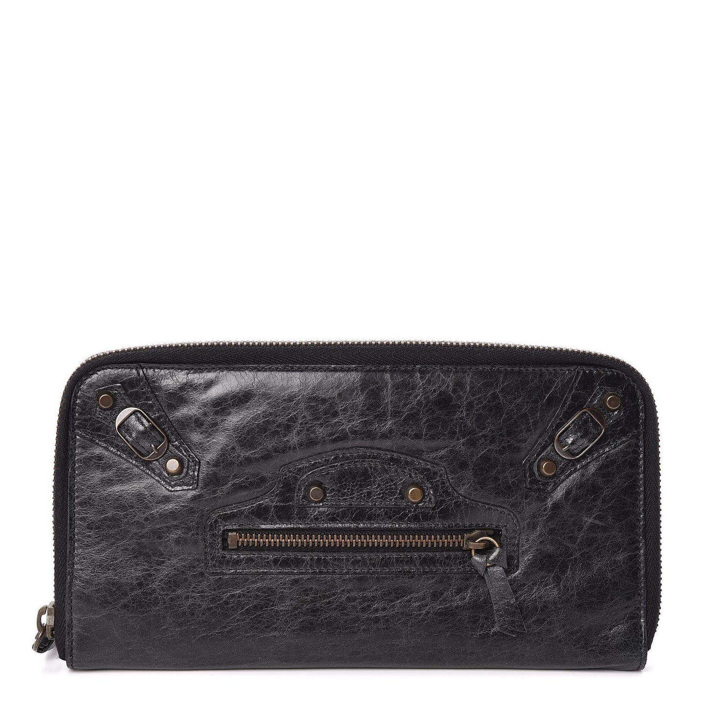 Agneau Classic Hardware Compagnon Wallet Black