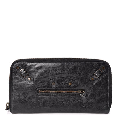 Balenciaga Agneau Classic Hardware Compagnon Wallet Black 1 of 13