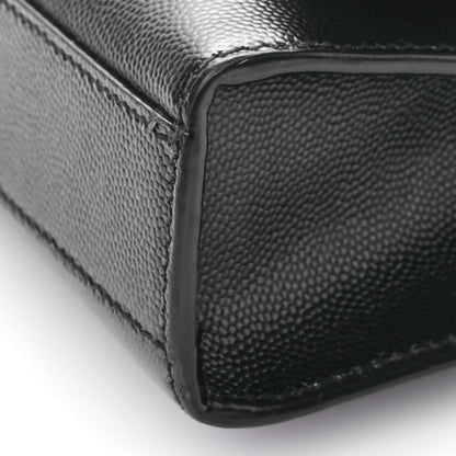Saint Laurent Grain De Poudre Medium Classic Monogram Kate Satchel Black 10 of 11