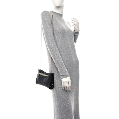 Jimmy Choo Nappa Crystal Venus Clutch with Chain Black 2 of 9