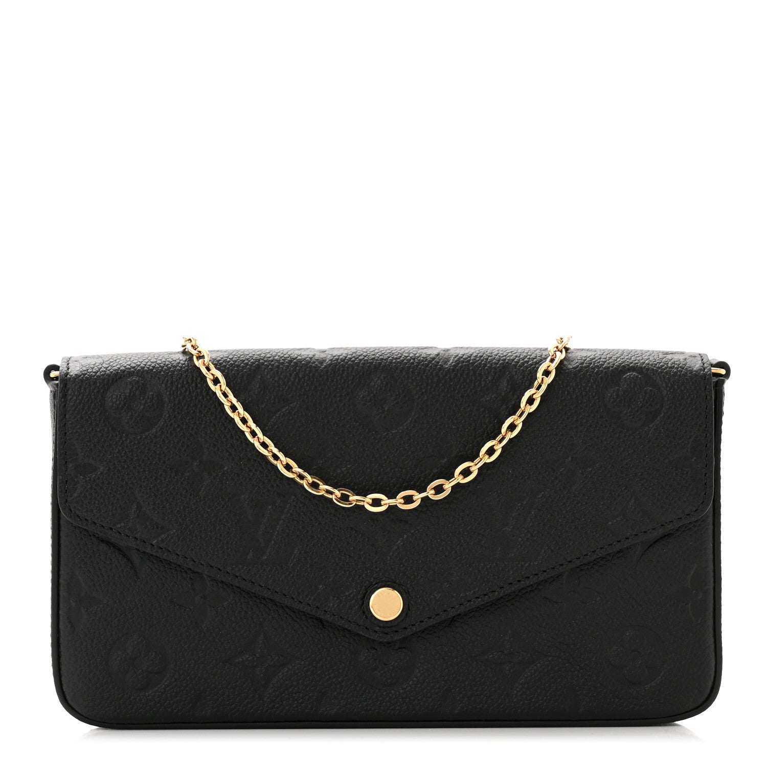 Louis Vuitton Empreinte Pochette Felicie Chain Wallet Black 3 of 11