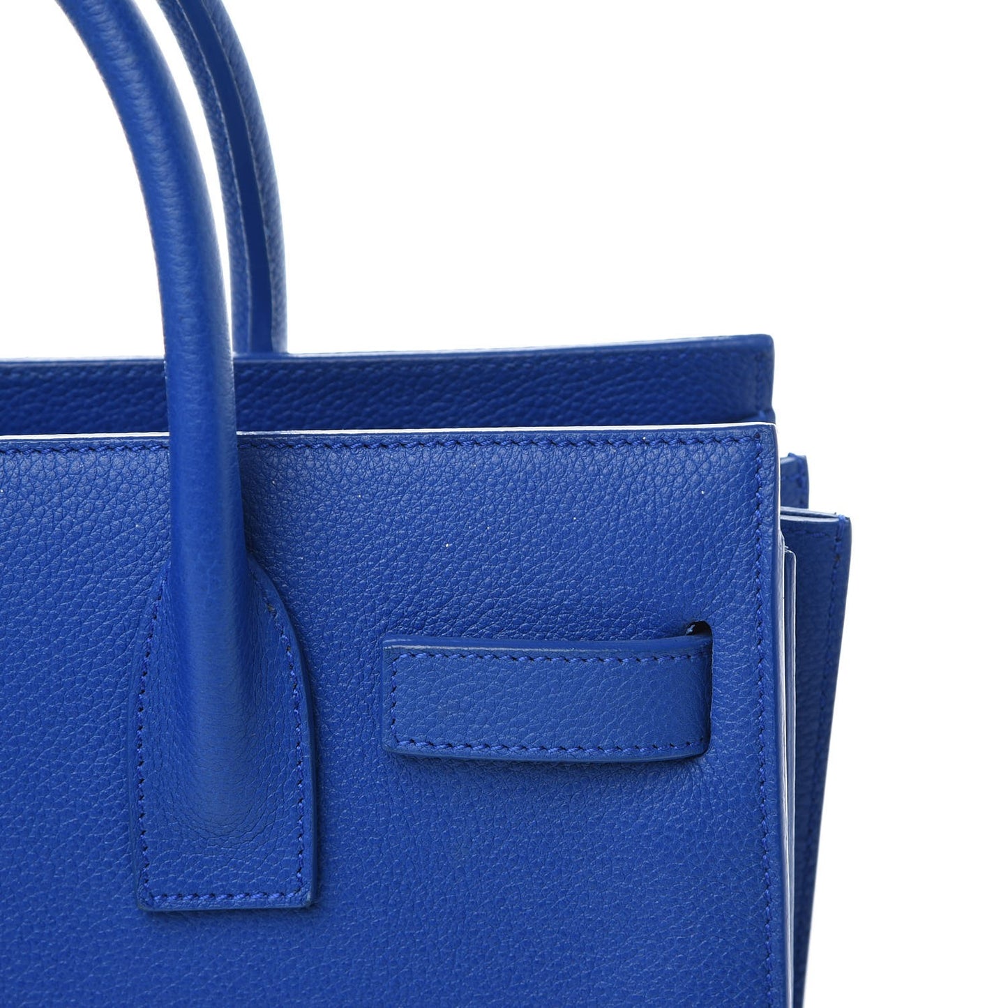 Grained Calfskin Baby Sac De Jour Royal Blue