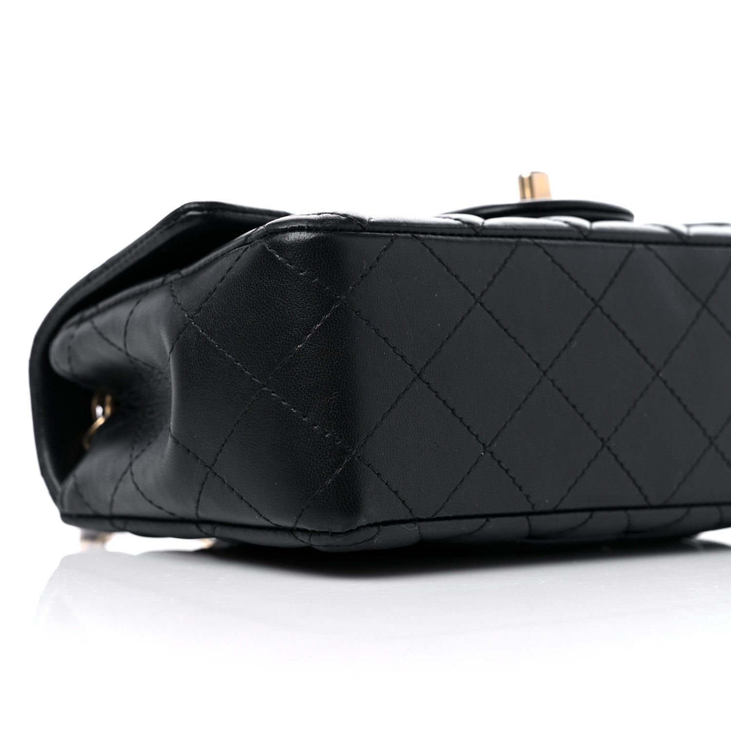 Chanel Lambskin Quilted Mini Rectangular Flap Black 8 of 9