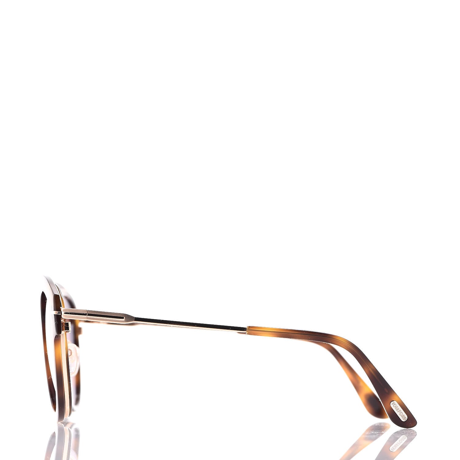 Tom Ford Mia Soft Rounded Sunglasses TF574 Dark Havana 3 of 7