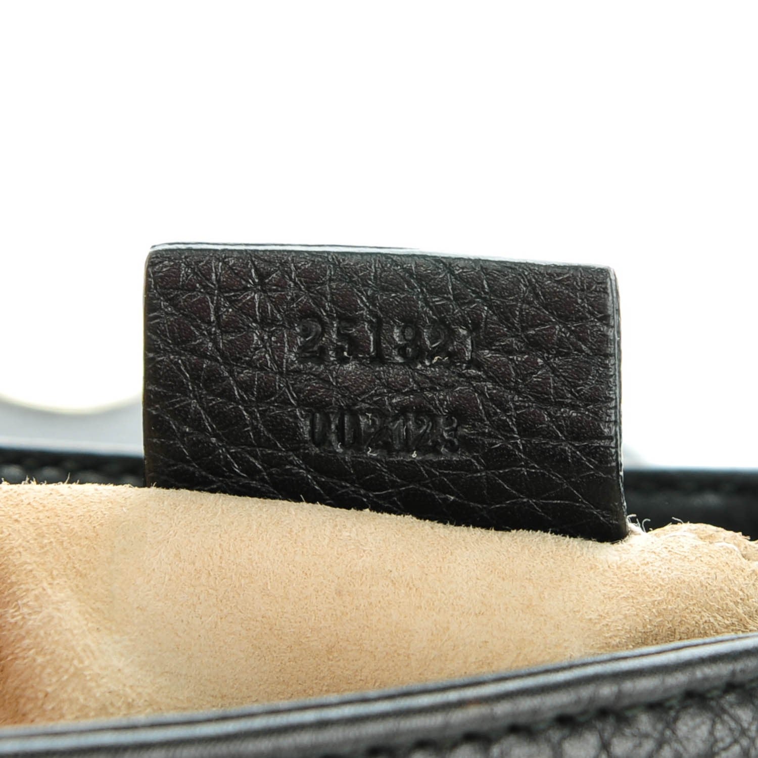 Gucci Pebbled Calfskin Small 1973 Chain Shoulder Bag Black 7 of 7