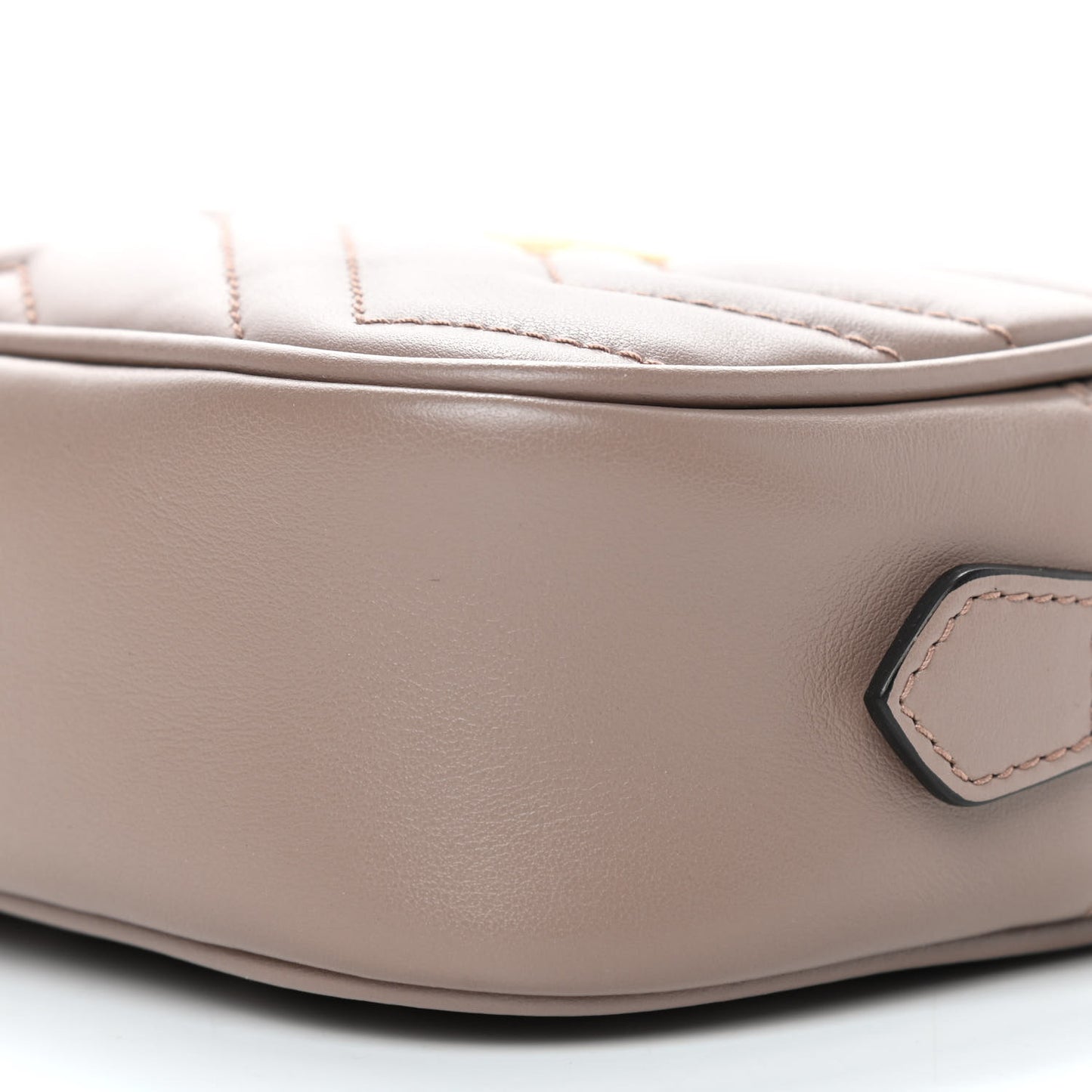 Calfskin Matelasse Mini GG Marmont Chain Shoulder Bag Porcelain Rose