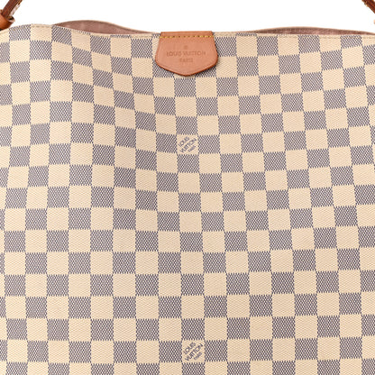 Louis Vuitton Damier Azur Graceful MM Rose Ballerine 8 of 12