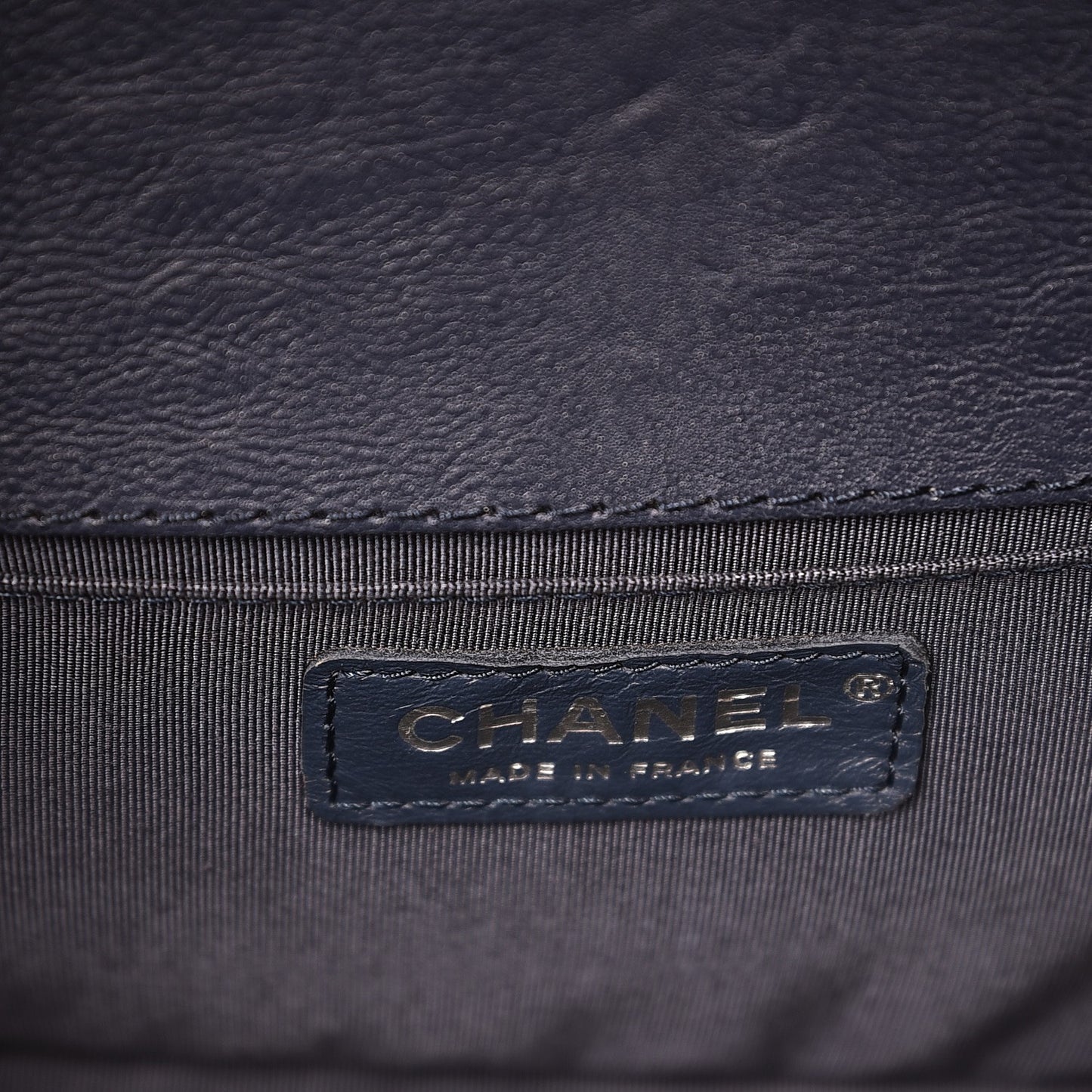Calfskin Quilted Medium Top Handle Boy Flap Blue