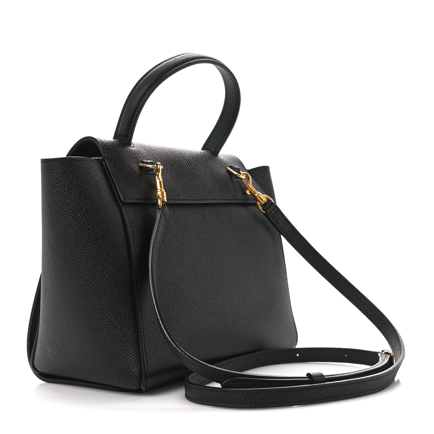 Celine Grained Calfskin Nano Belt Bag Black 3 of 11