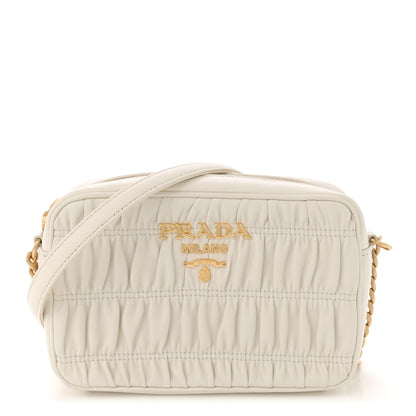 Prada Nappa Gaufre Camera Bag White 1 of 10