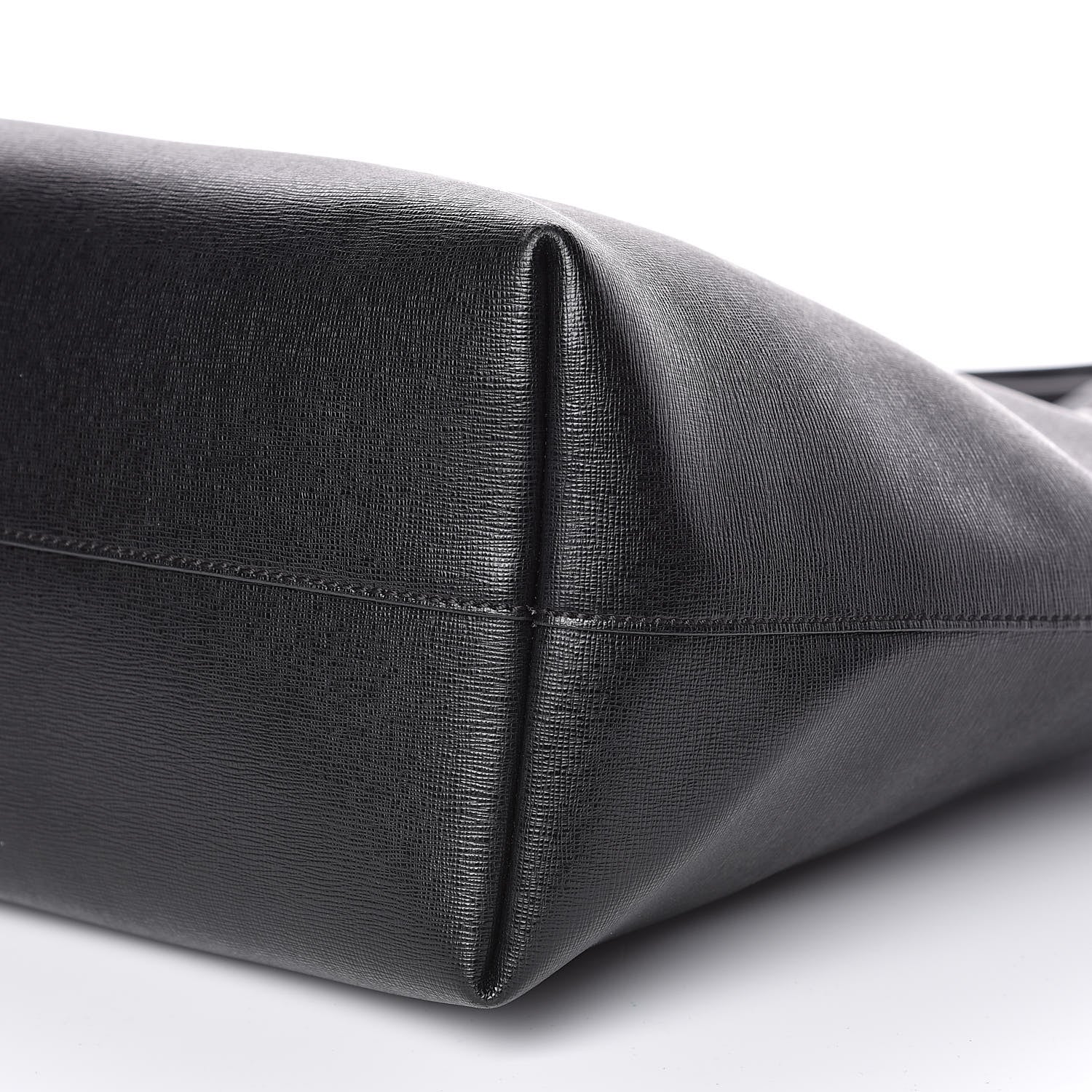 Fendi Vitello Elite Cuoio Monster Buggies Medium Roll Tote Black Multicolor Blue Cobalto 9 of 12