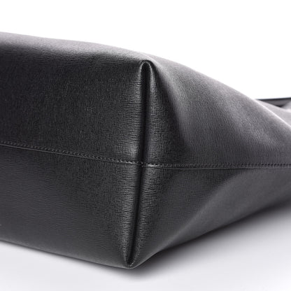Fendi Vitello Elite Cuoio Monster Buggies Medium Roll Tote Black Multicolor Blue Cobalto 9 of 12