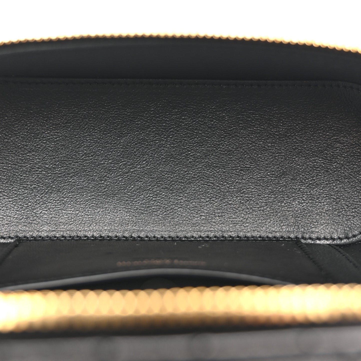 Lambskin Quilted Mini Gaby Vanity Case Black