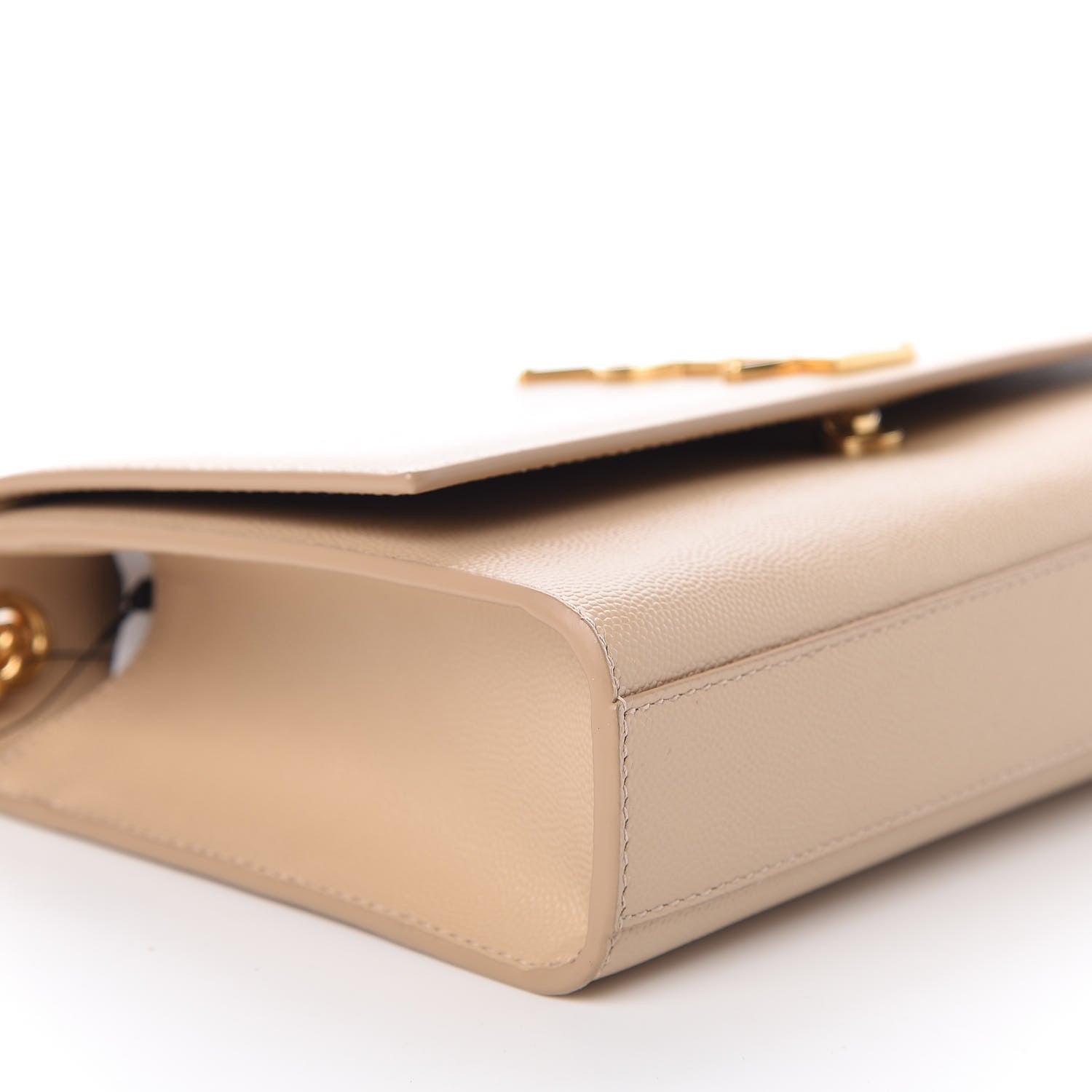 Saint Laurent Grain De Poudre Medium Monogram Kate Satchel Nude Powder 6 of 10