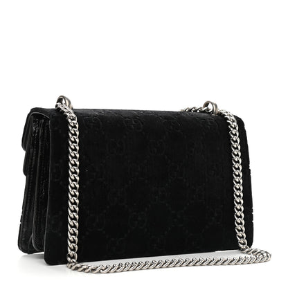 Gucci Velvet GG Monogram Small Dionysus Shoulder Bag Black 3 of 9