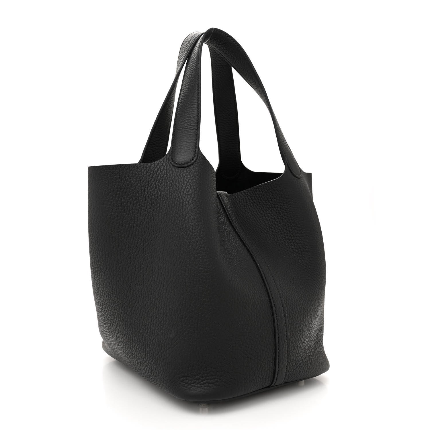 Hermes Taurillon Clemence Picotin Lock 22 MM Black 3 of 11