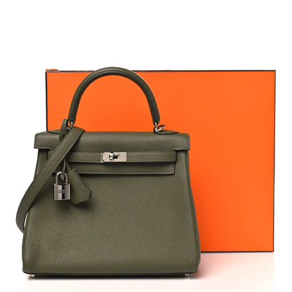 Hermes Togo Kelly Retourne 25 Vert Veronesse 10 of 10