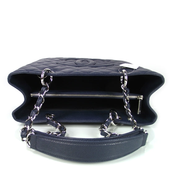 Chanel Caviar Grand Shopping Tote GST Navy 4 of 8