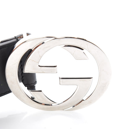Gucci Calfskin Web Interlocking G Belt 120 48 Black 5 of 10