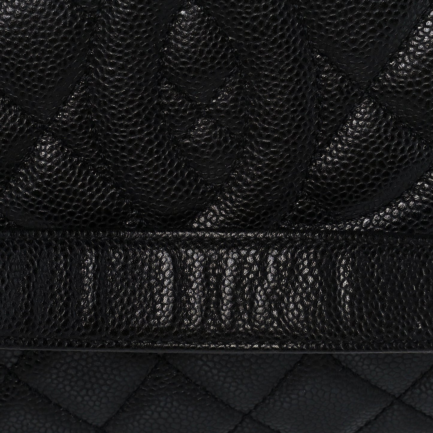 Caviar Quilted Grand Shopping Tote GST Black