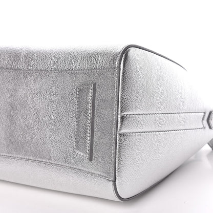 Givenchy Metallic Sugar Goatskin Small Antigona Silver 6 of 10