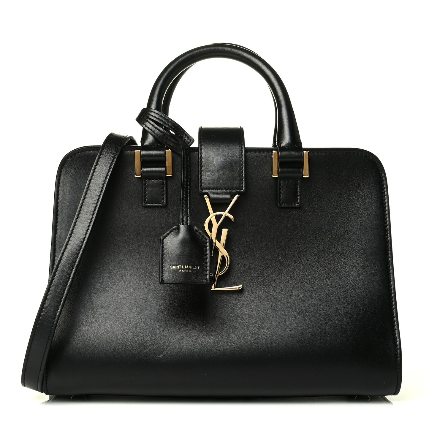 Calfskin Monogram Baby Cabas Black