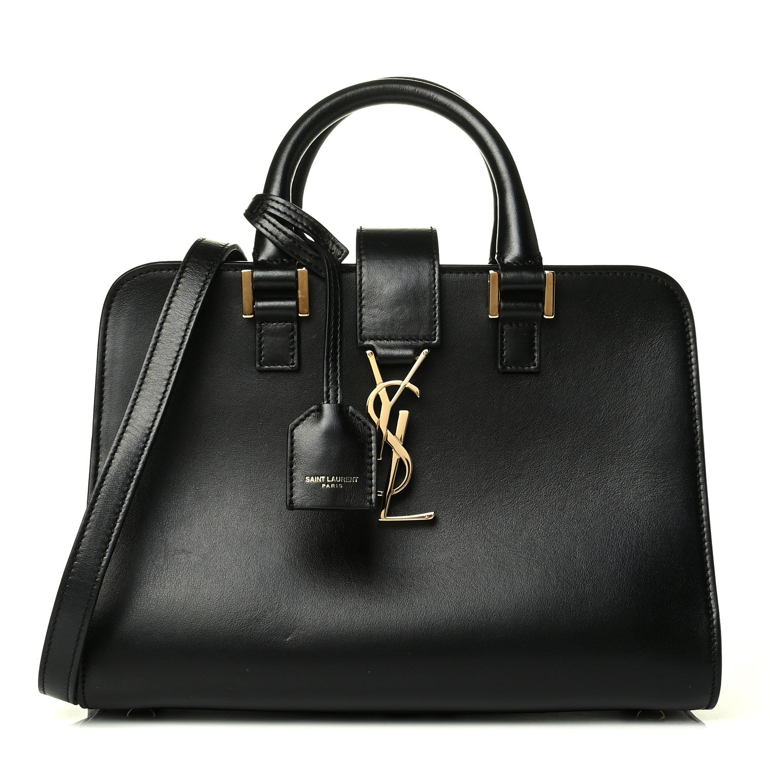Saint Laurent Calfskin Monogram Baby Cabas Black 1 of 7