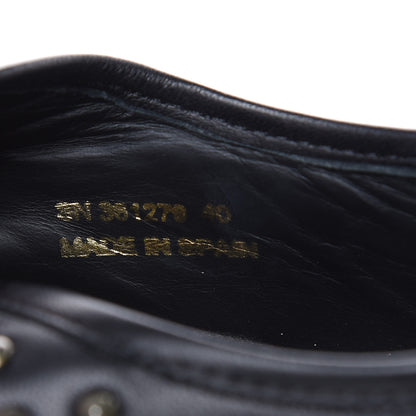 Saint Laurent Nappa Mens Studded Skate 20 Lace Up Sneakers 40 Black 8 of 11