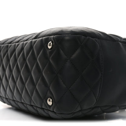 Chanel Calfskin Quilted Large Cambon Bowler Black White 10 of 10