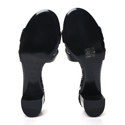 Hermes Calfskin Oasis Sandals 39 Black 5 of 9