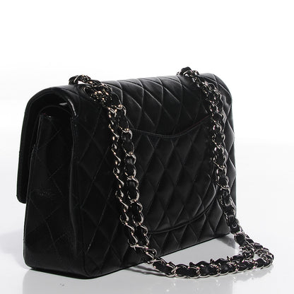 Chanel Lambskin Quilted Medium Double Flap Black 3 of 8