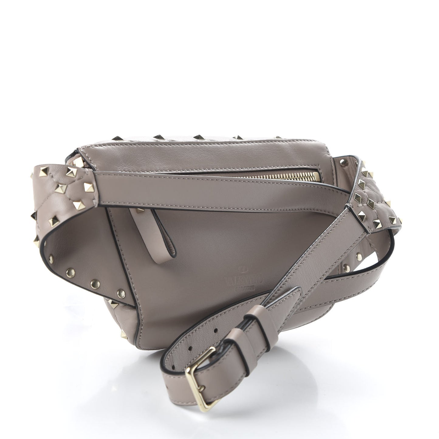 Nappa Rockstud Spike Belt Bag 85 Poudre